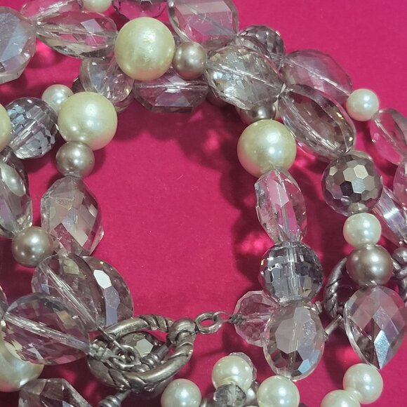 Blessed Bead Two Layered Chuncky Necklace - Picture 12 of 12